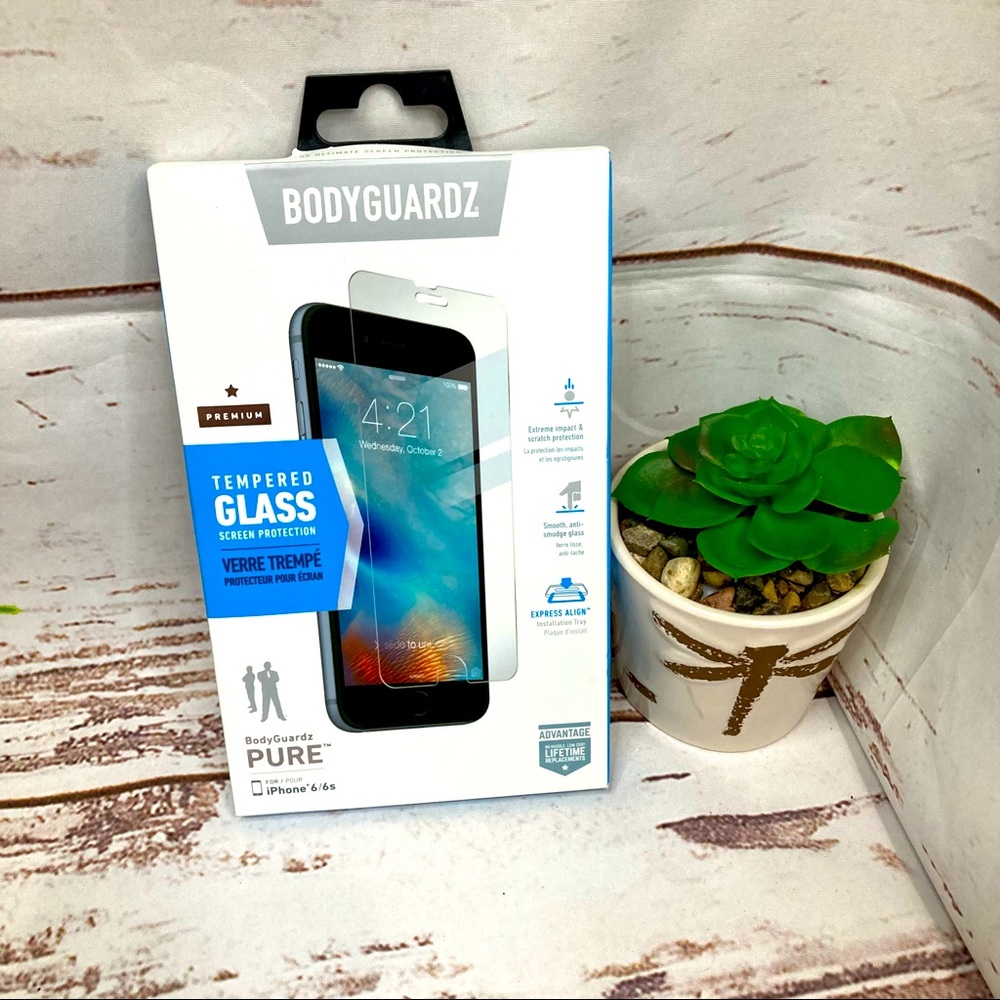 BodyGuardz Screen Protection Tempered Glass IPhone 6/6S